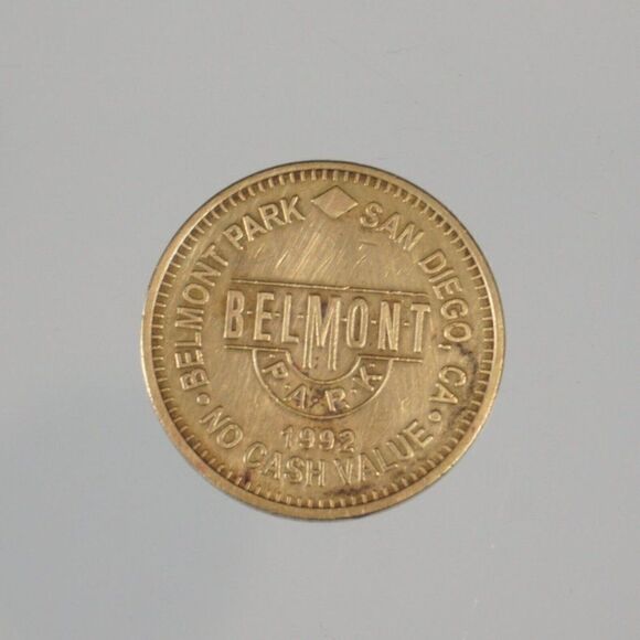 Vintage 5 Token Coin Lot Guardian Angel Eagle Stars Belmont Park Sawgrass Lanes - Picture 8 of 13